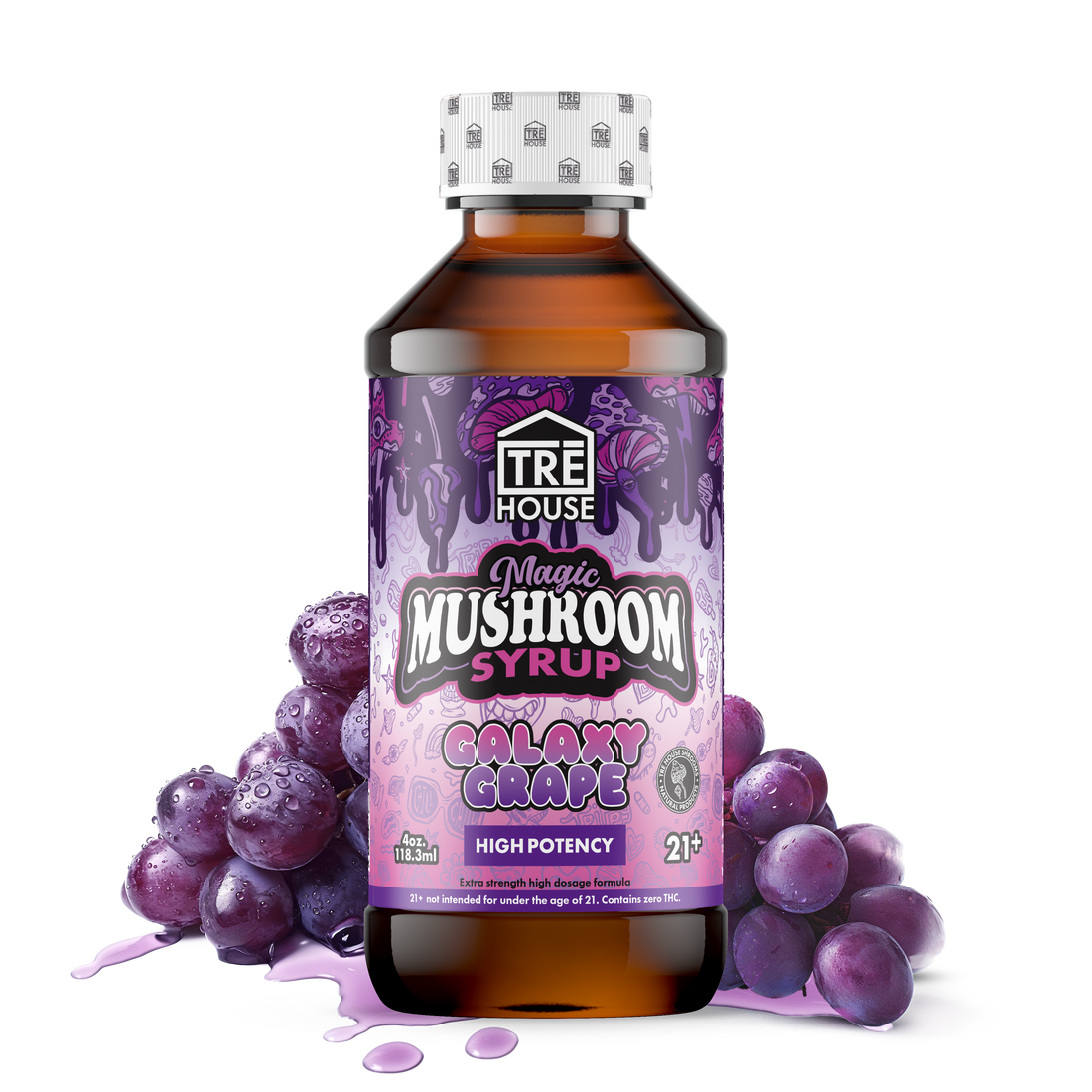 Magic Mushroom Syrup - Galaxy Grape - 4oz