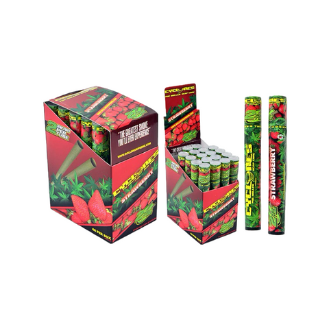 Cyclones - Strawberry Hemp Pre Rolled Cones / 2 Per Tube