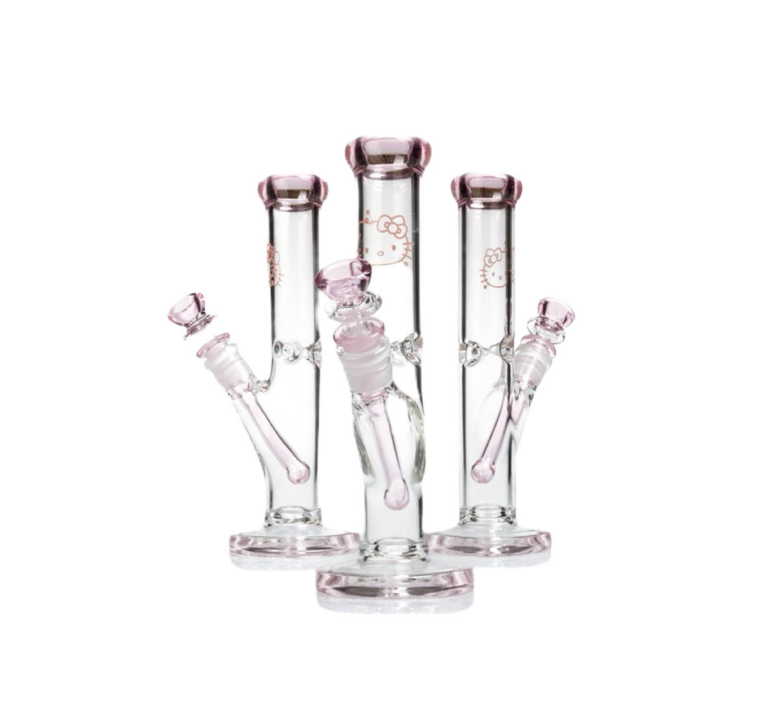 Hello Kitty Straight Tube Bong - 10”