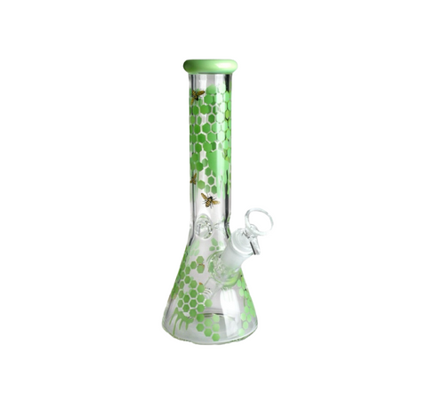 Bee Hive Beaker Bong - 10”