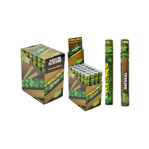 Cyclones - Natural Hemp Pre Rolled Cones / 2 Per Tube