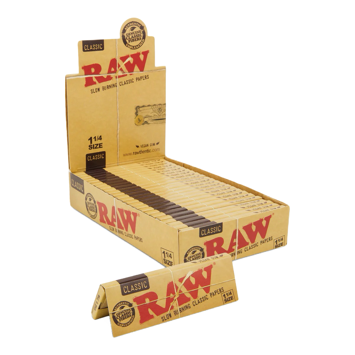 Raw Classic Papers - 1 1/4 / Box of 24