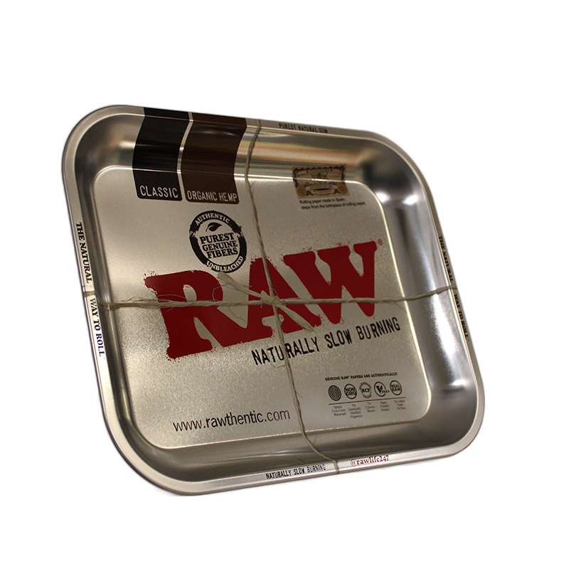 RAW Silver Rolling Tray - Large