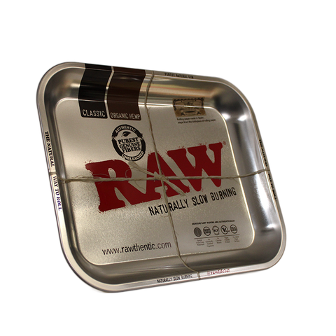 RAW Silver Rolling Tray - Large