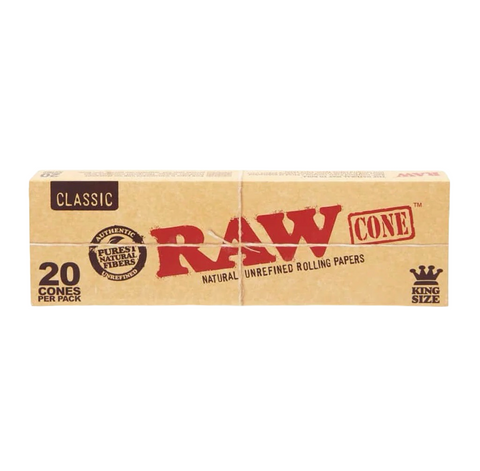 RAW Classic Pre Rolled Cones- King Size / 20 Pack