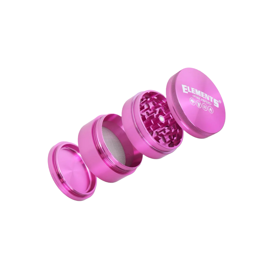 Elements Pink Aluminum Grinder