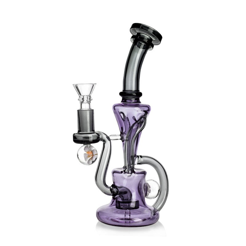 Recycler w/Flower Marble - 9”