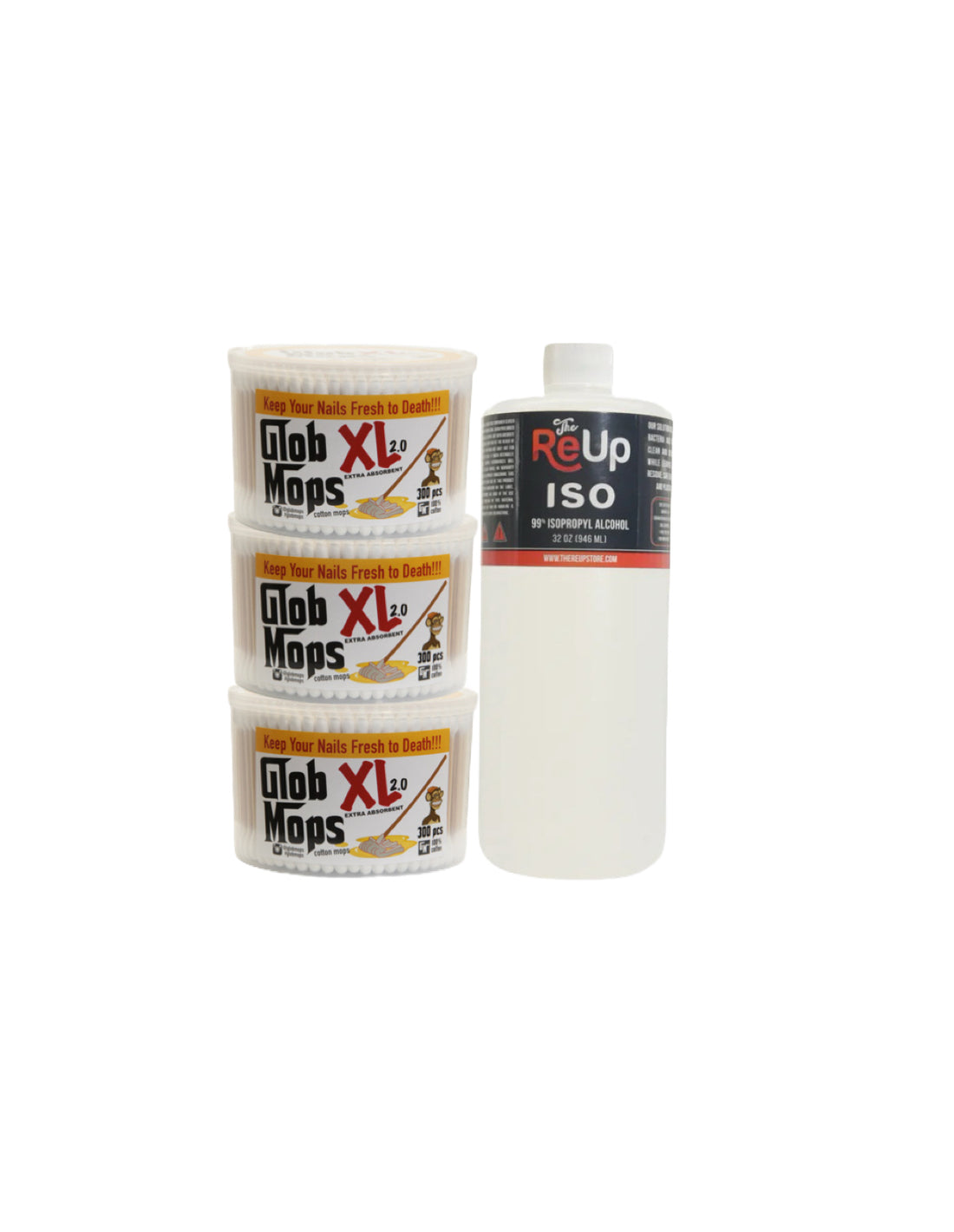 The Re Up 32oz ISO and Glob Mops XL 2.0 Bundle 3 PACK