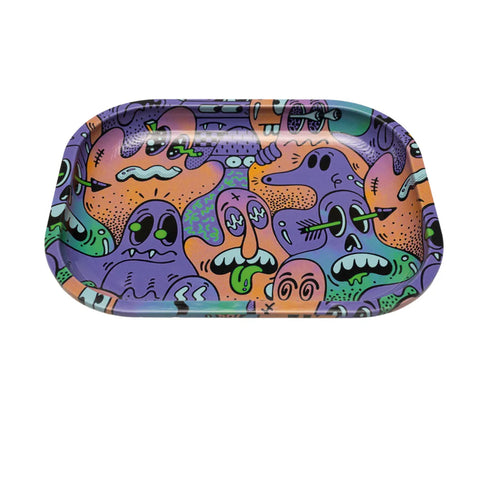 Mini Rolling Tray W/ Lid – Neon Ghosts