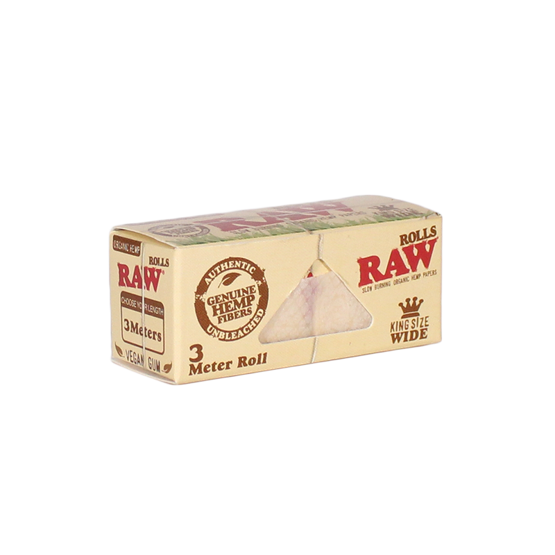 Raw Organic Hemp King/Wide - Rolls 5 Meters