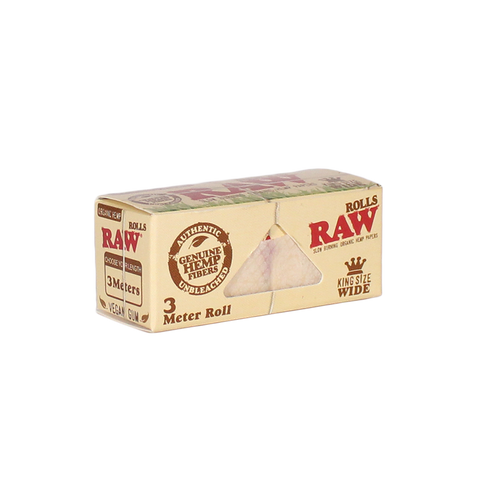 RAW Organic Hemp King/Wide - Rolls 5 Meters