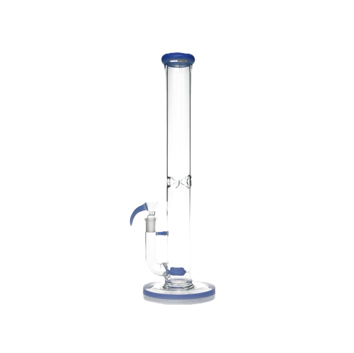 Double Inline Straight Tube Bong - 17”