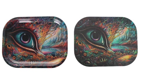 Mini Rolling Tray W/ Lid – All Seeing Eye