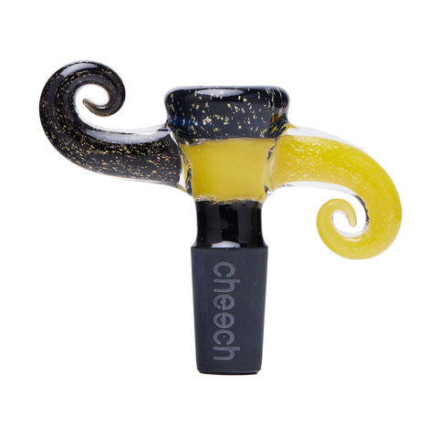 2" 14mm Dichro Horns Up and Down - Cheech Glass