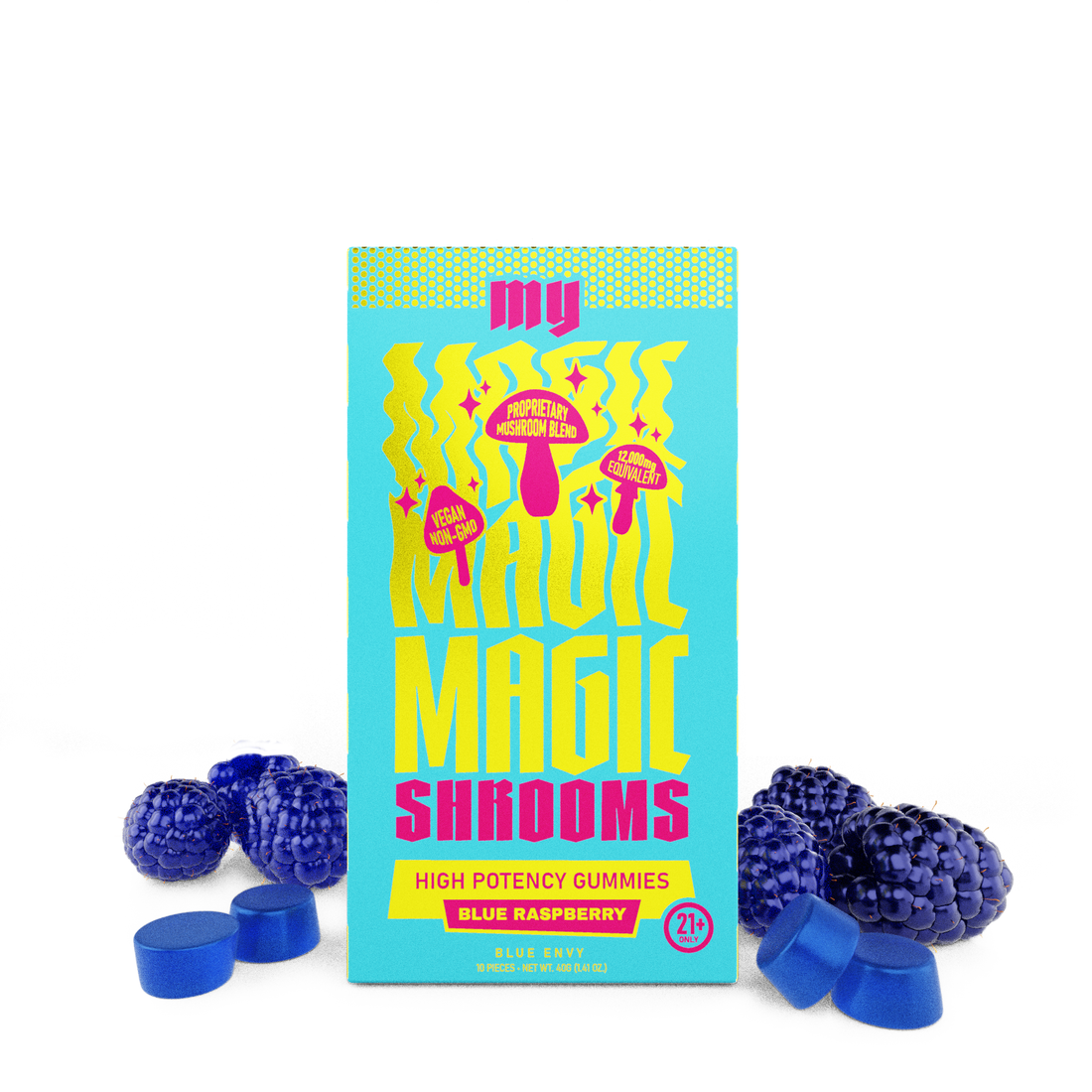My Magic Shrooms Gummies - Blue Raspberry