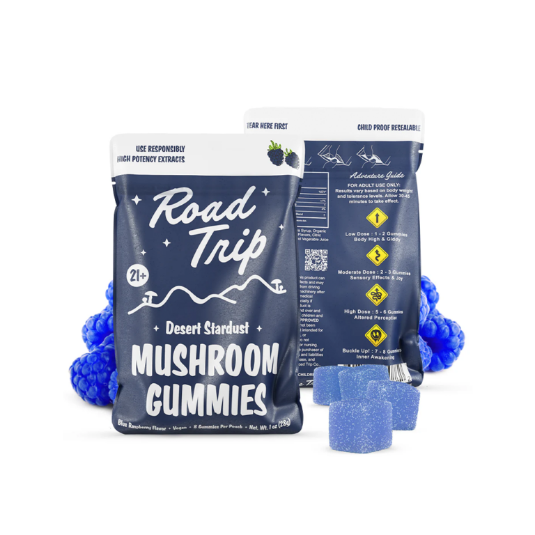 Road Trip Mushroom Gummies - Blue Raspberry