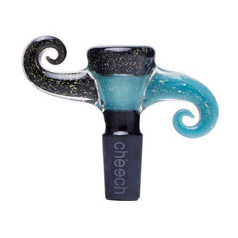 2" 14mm Dichro Horns Up and Down - Cheech Glass