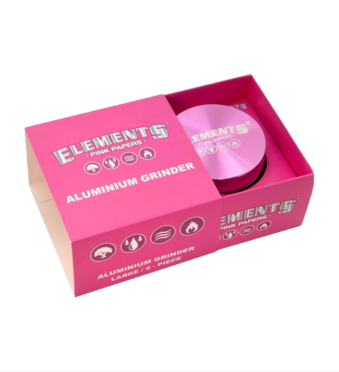 Elements Pink Aluminum Grinder