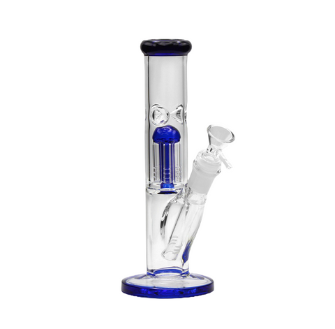 Tree Perc 6 Arm Straight Tube Bong - 8.75”