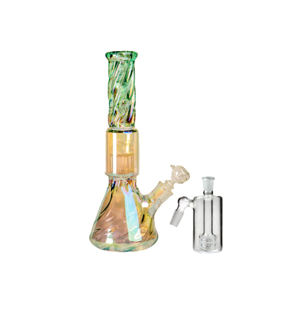 Iridescent Tree Perc Beaker and Ashcatcher Bundle