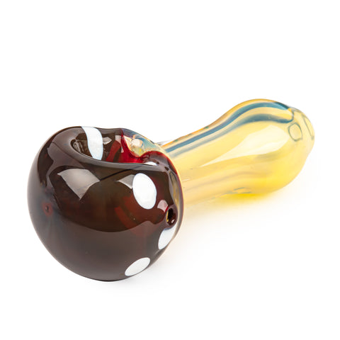 3" West Coast Mushroom - Red Eye Glass