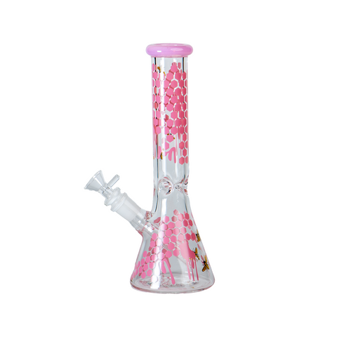 Bee Hive Beaker Bong - 10”