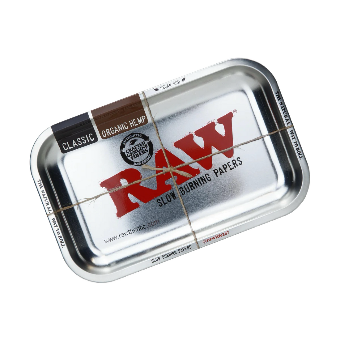 RAW Silver Rolling Tray - Small