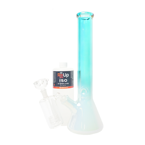 Holographic 16” Beaker w/ Ice Catcher Bundle