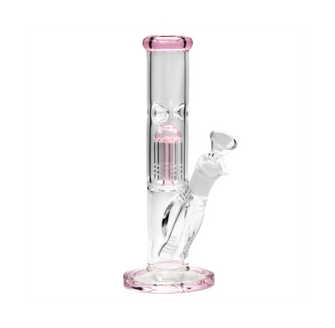 Tree Perc 6 Arm Straight Tube Bong - 8.75”