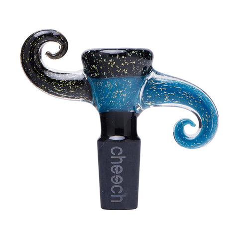 2" 14mm Dichro Horns Up and Down - Cheech Glass