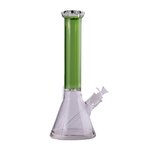 Bubble Lip Colored Neck Beaker 15”