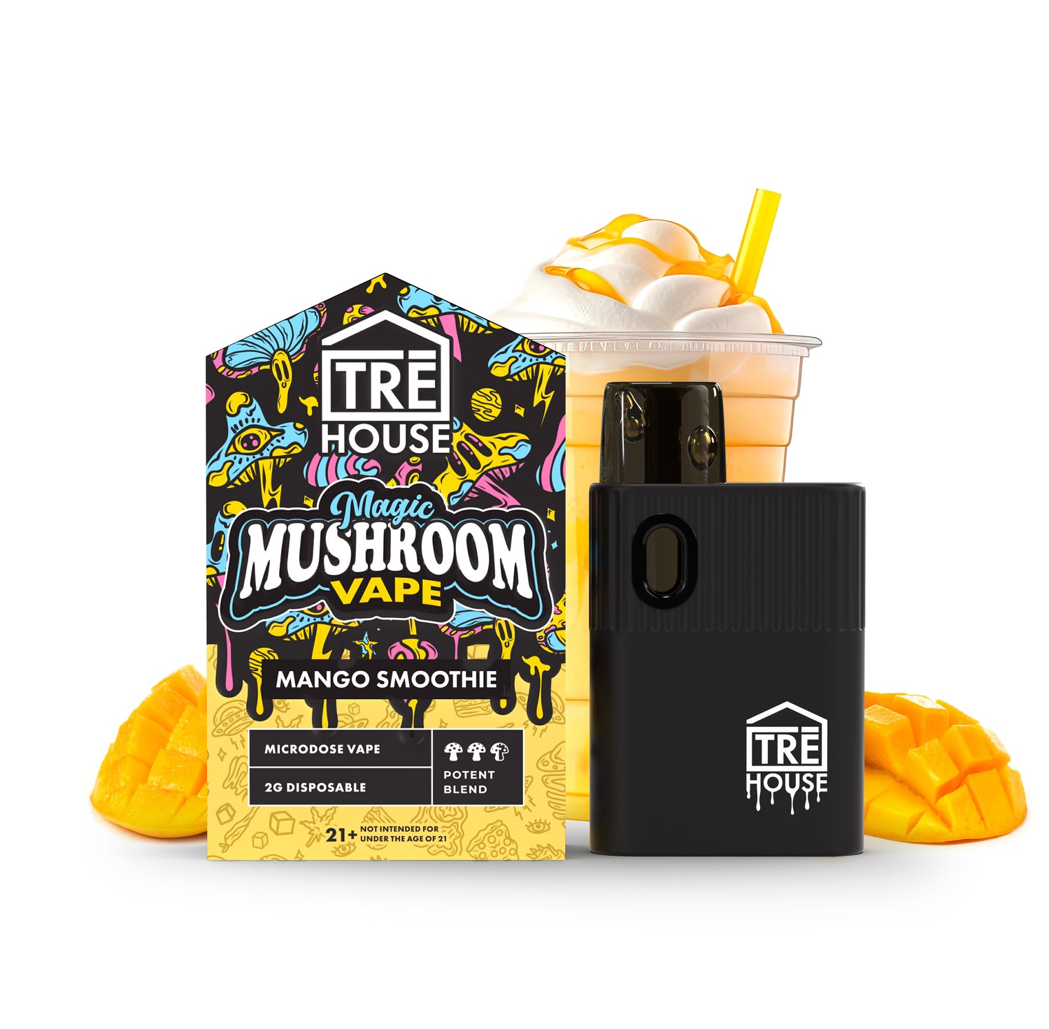 Mango Smoothie Magic Mushroom Vape - 2 Grams