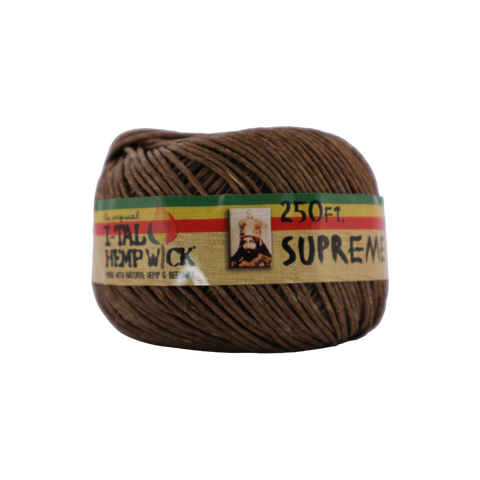 I-TAL ROLLED HEMP WICK 250 FT SUPREME SPOOL