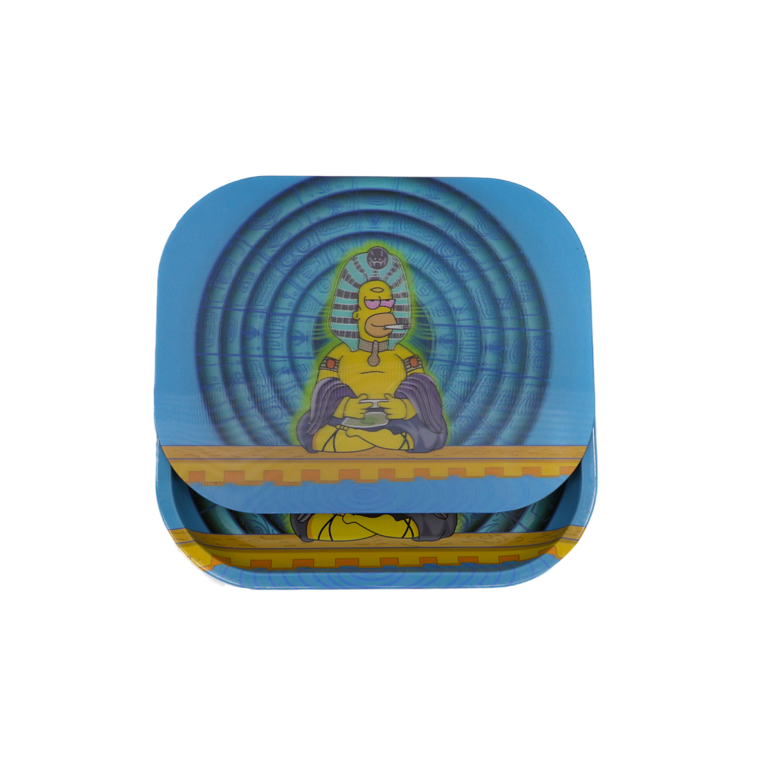 Rolling Tray Kit w/ Magnetic Lid - Pharaoh Homer Simpson