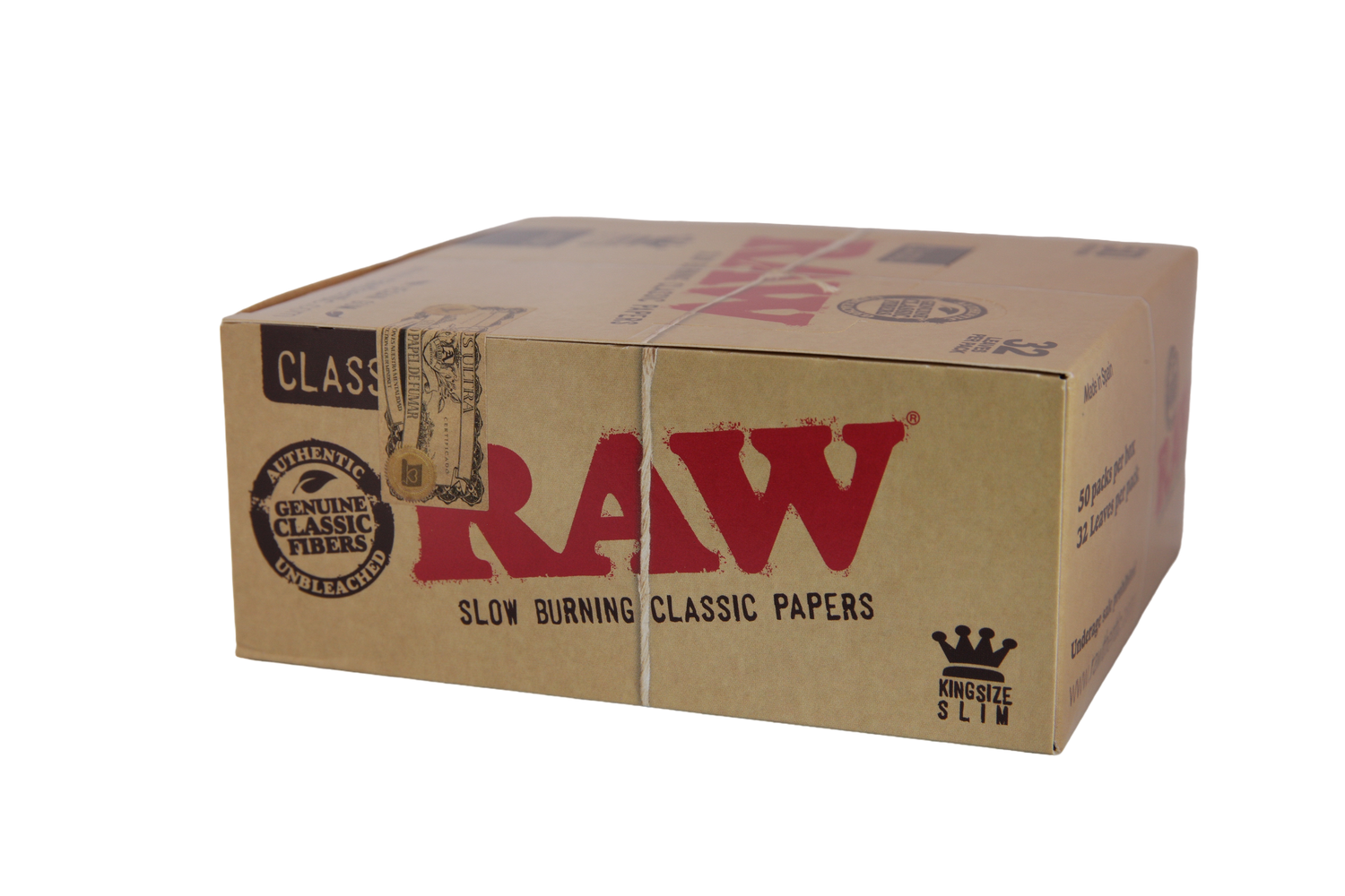 Raw Classic Papers - King Size Slim / Box of 50