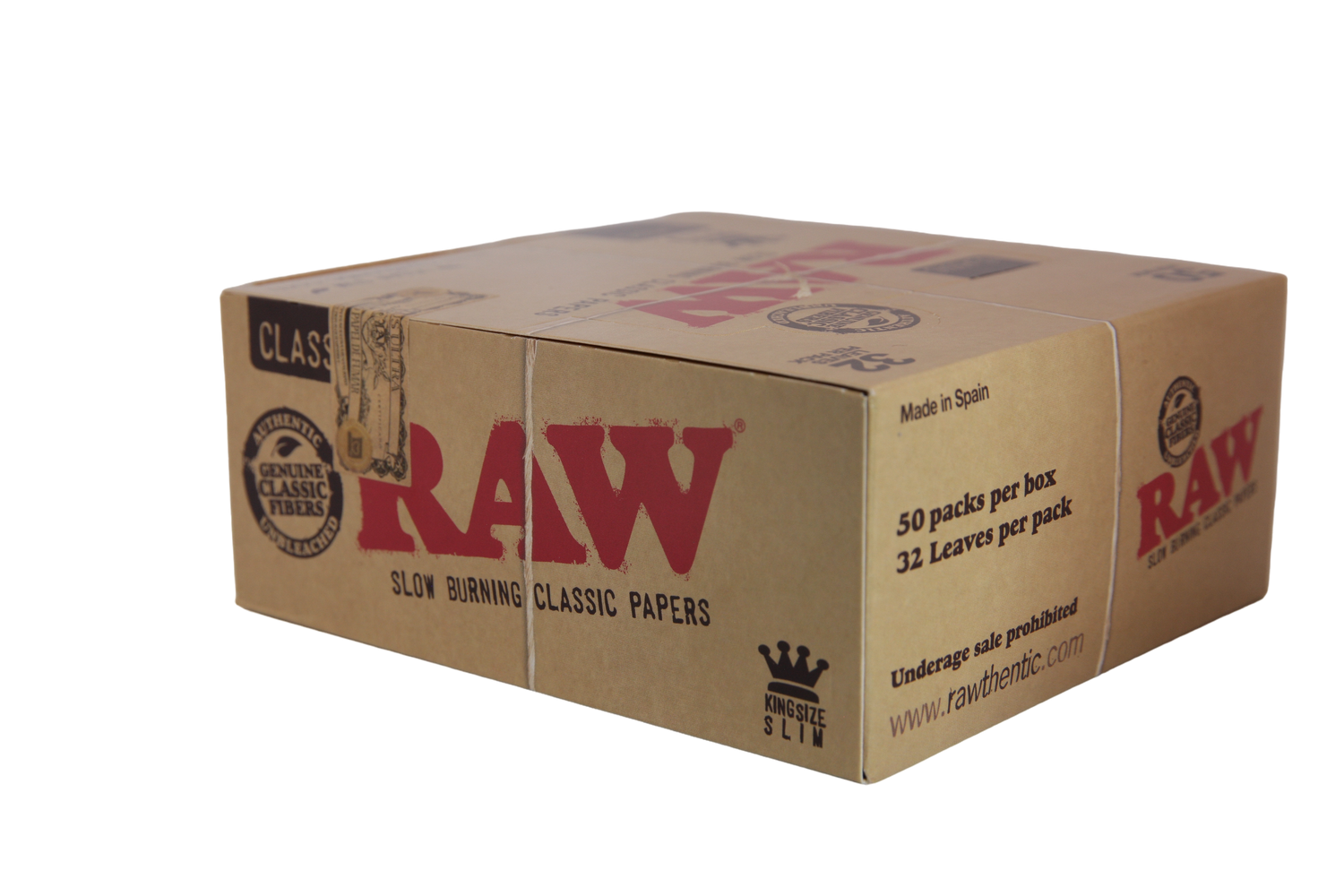 Raw Classic Papers - King Size Slim / Box of 50