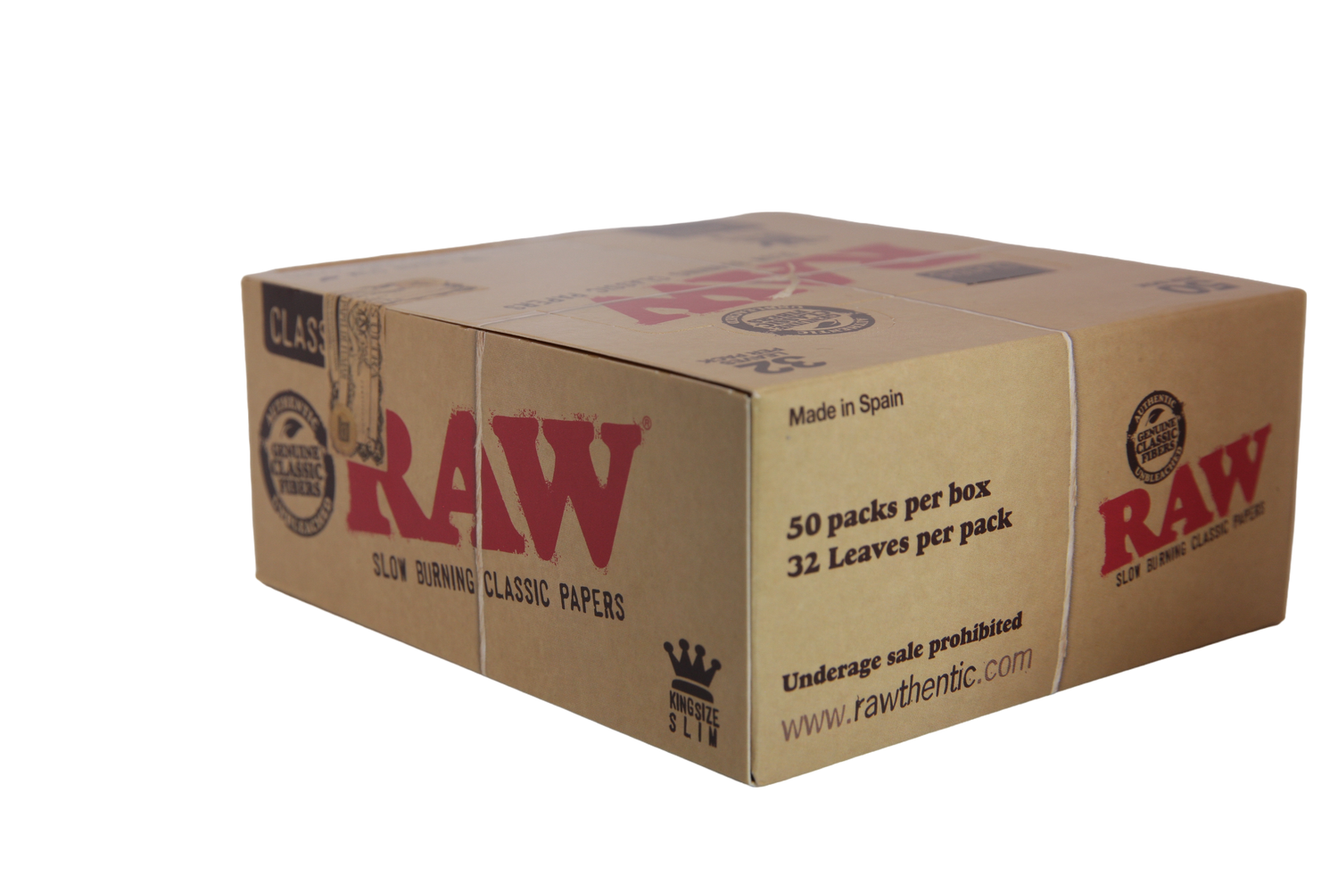 Raw Classic Papers - King Size Slim / Box of 50