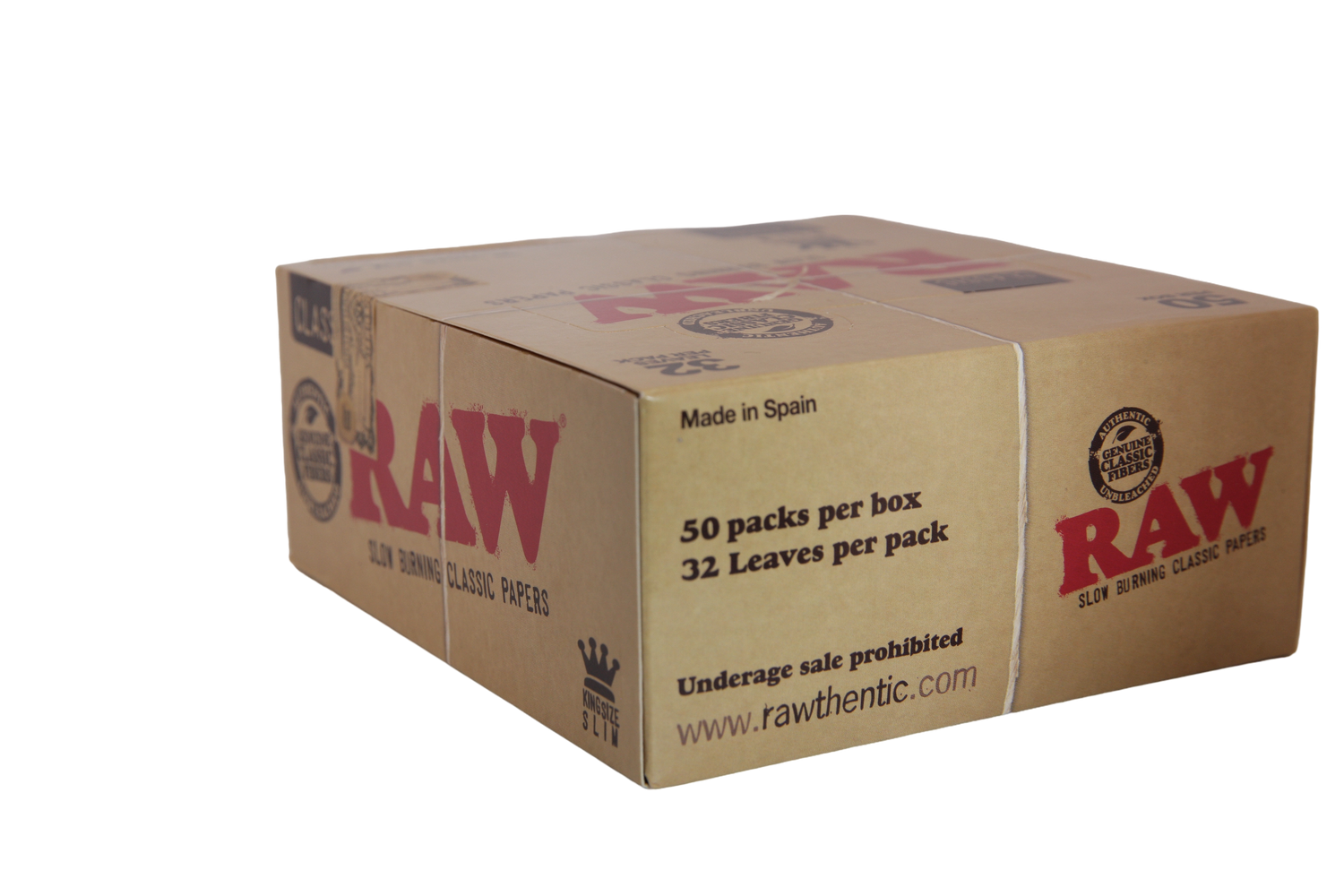 Raw Classic Papers - King Size Slim / Box of 50