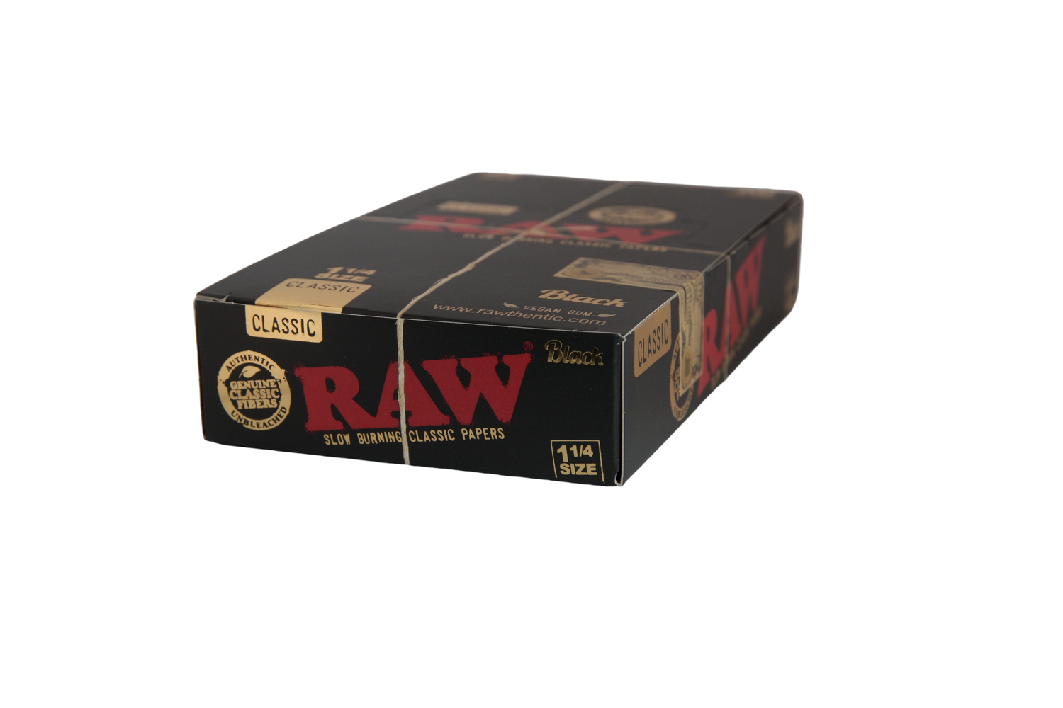 Raw Black Papers - 1 1/4 / Box of 24