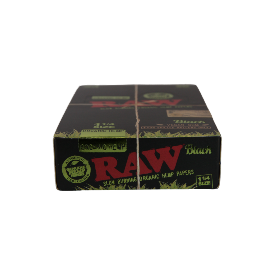 Raw Black Organic Hemp Papers - 1 1/4 / Box of 24