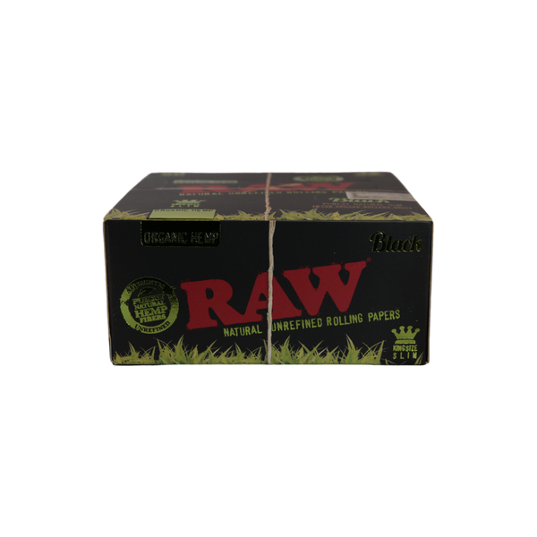 RAW Black Organic Hemp Papers - King Size Slim / Box of 50