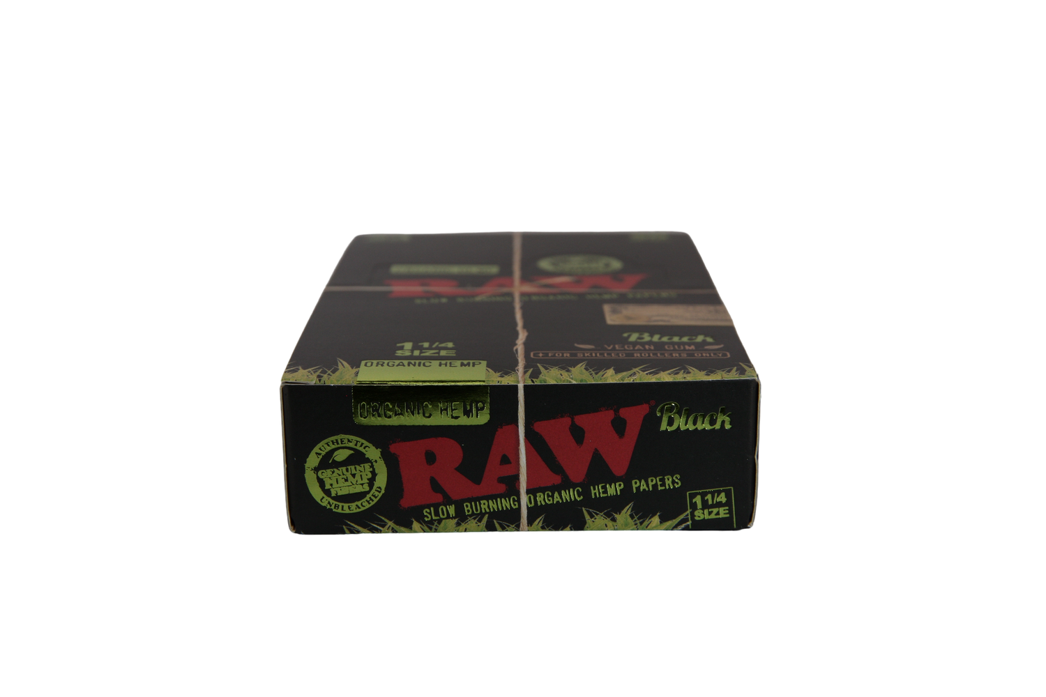 Raw Black Organic Hemp Papers - 1 1/4 / Box of 24