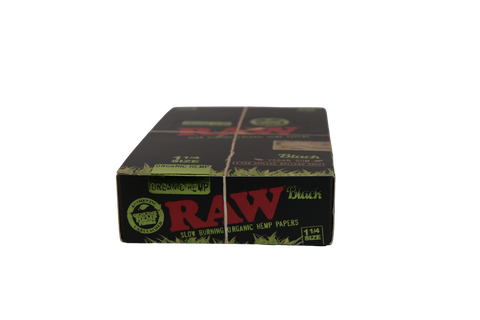 RAW Black Organic Hemp Papers - 1 1/4 / Box of 24