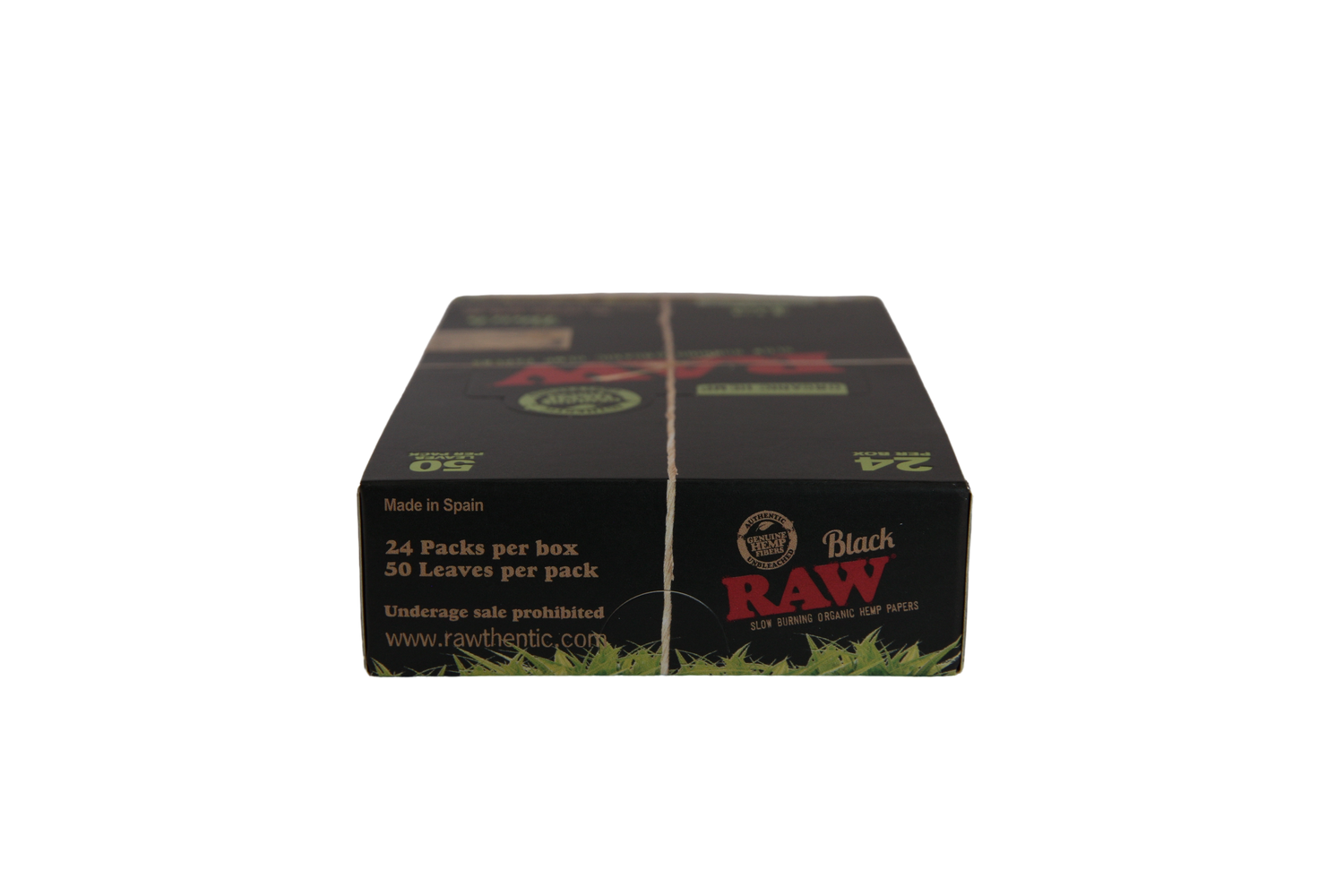 Raw Black Organic Hemp Papers - 1 1/4 / Box of 24