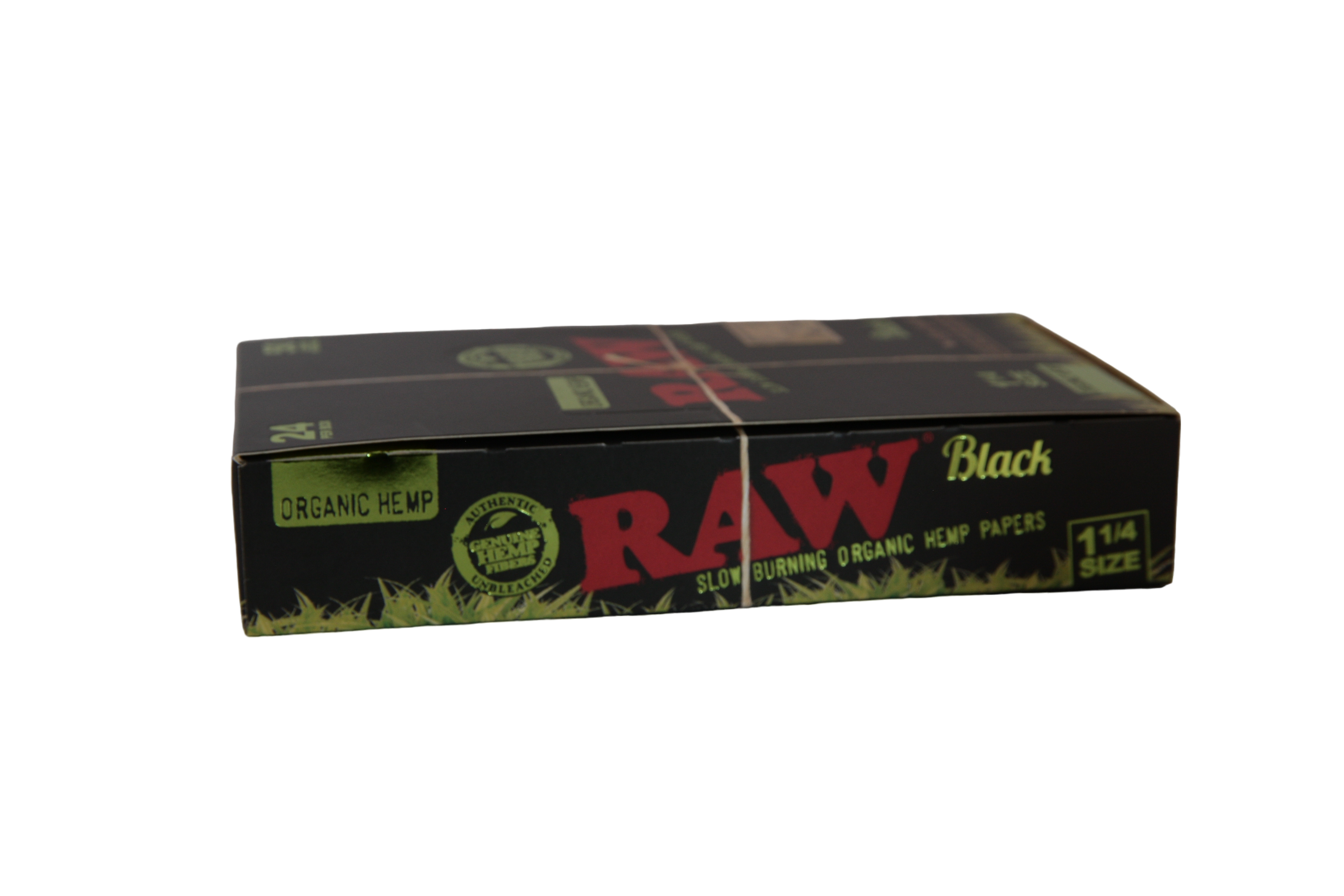 Raw Black Organic Hemp Papers - 1 1/4 / Box of 24