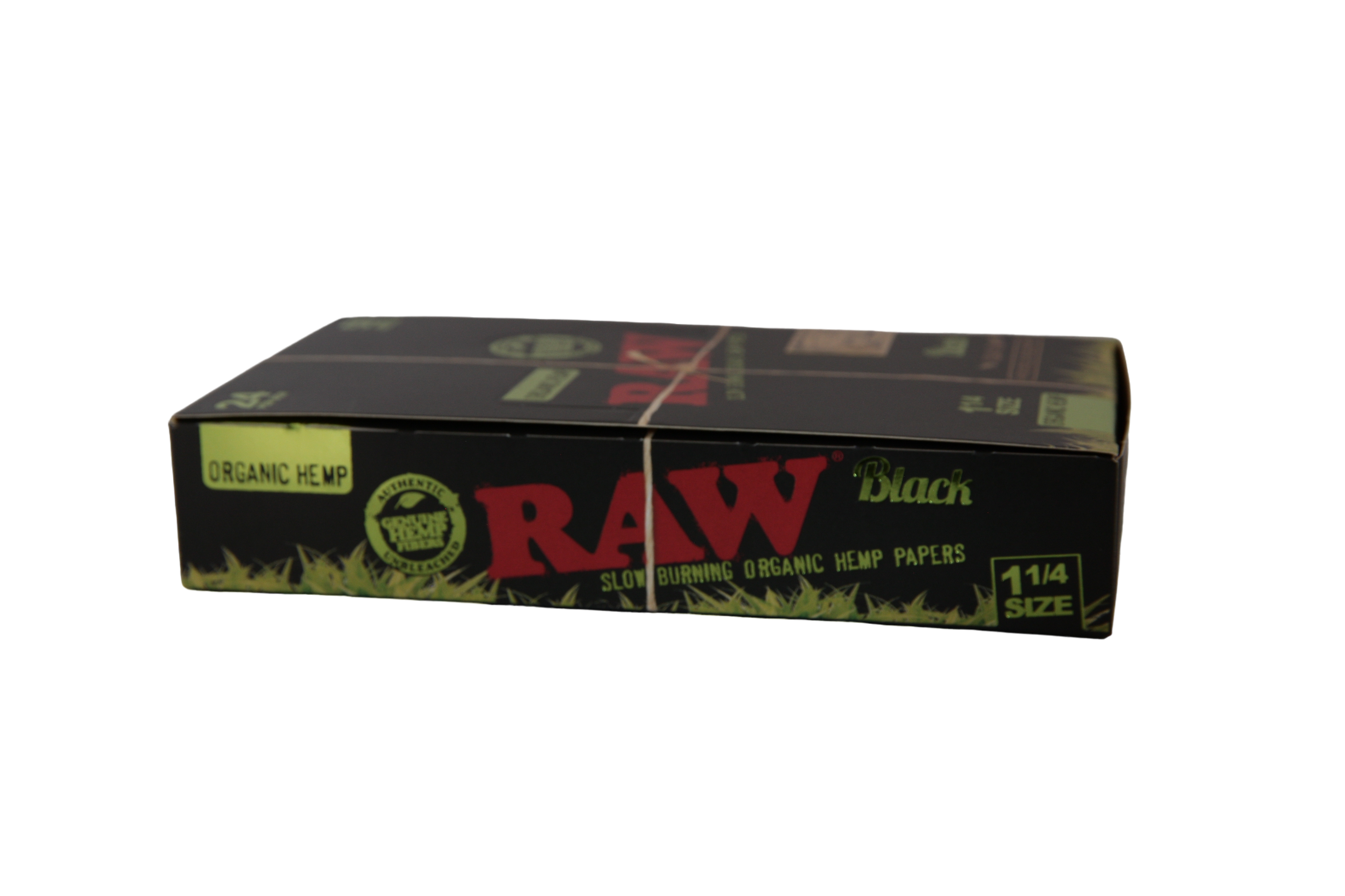 Raw Black Organic Hemp Papers - 1 1/4 / Box of 24