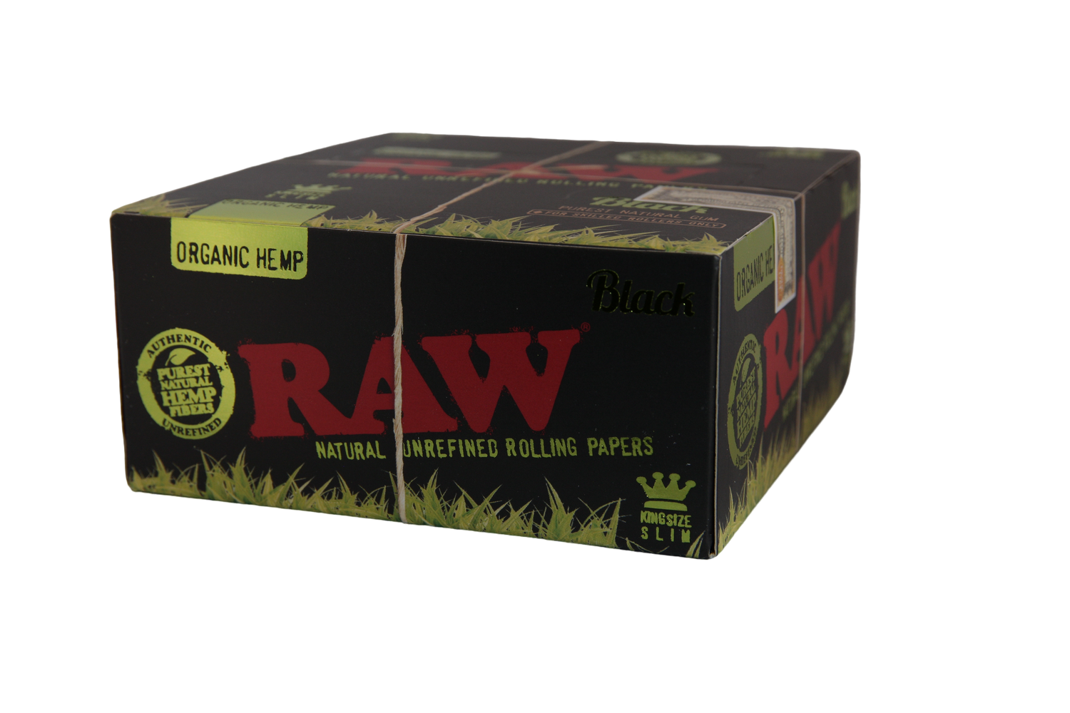 Raw Black Organic Hemp Papers - King Size Slim / Box of 50