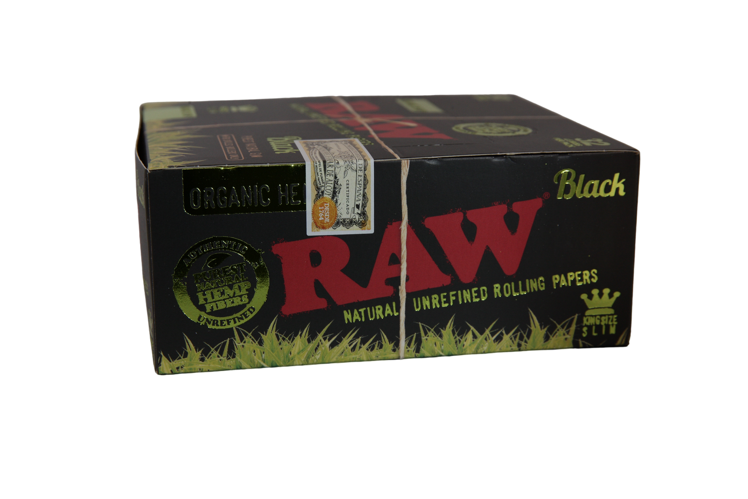 Raw Black Organic Hemp Papers - King Size Slim / Box of 50