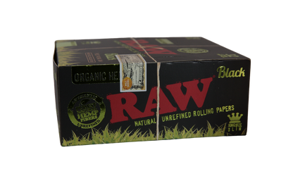 Raw Black Organic Hemp Papers - King Size Slim / Box of 50