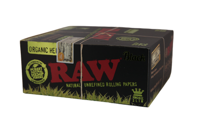 Raw Black Organic Hemp Papers - King Size Slim / Box of 50